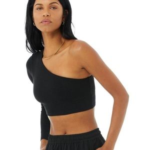 Alo Yoga Ribbed Wave Crop Top
Long Sleeve in Black
